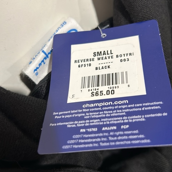 Champion Reverse Weave Boyfriend Hoodie Size S - Picture 3 of 5